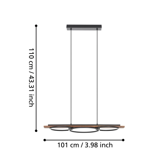 Lampa wisząca BOYAL 99624 EGLO